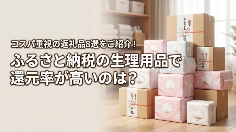 ふるさと納税の生理用品で還元率が高いのは？コスパ重視の返礼品8選をご紹介！