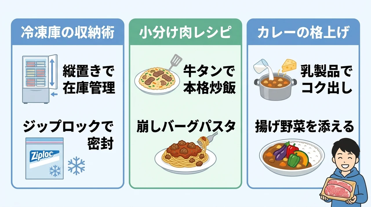 冷凍庫の容量不足を解決する収納術と簡単アレンジレシピ