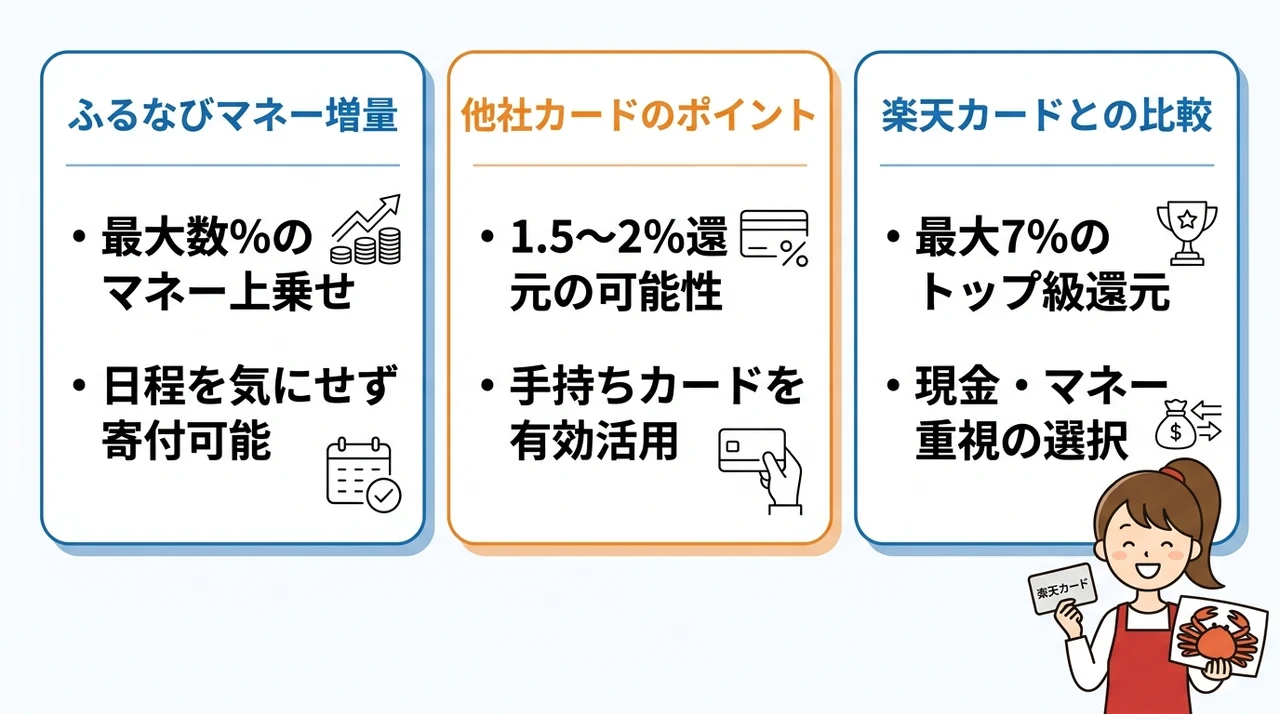 楽天カード以外の決済手段で還元率を比較する