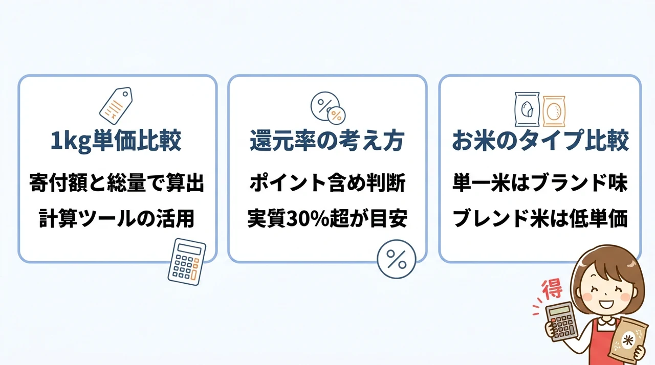 楽天ふるさと納税の米定期便でコスパを徹底比較