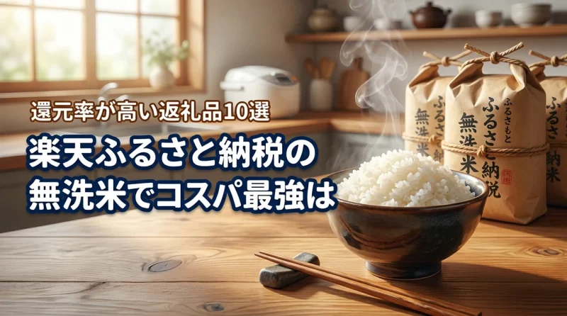 楽天ふるさと納税の無洗米でコスパ最強は？還元率が高い返礼品10選をご紹介！