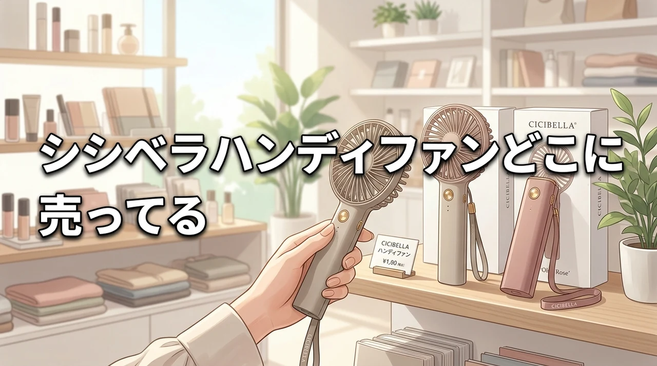 シシベラハンディファンどこに売ってる？ドンキやロフト・通販の取扱店をご紹介！