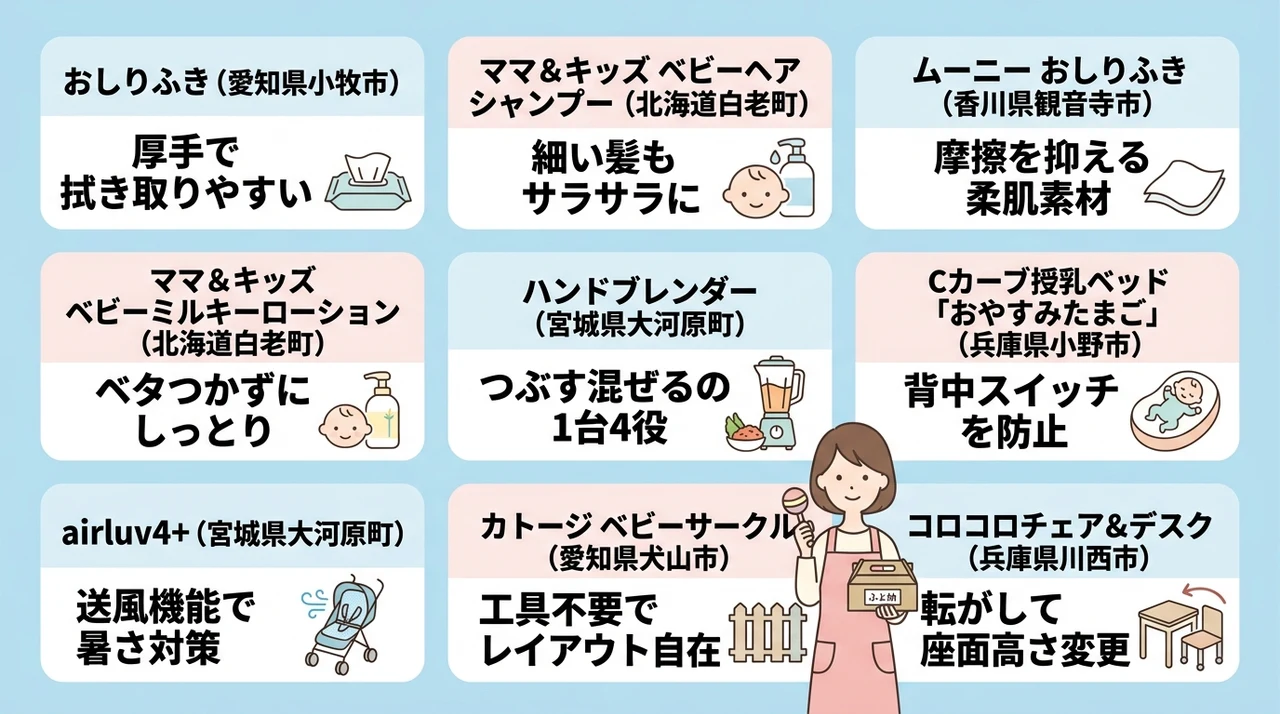 【寄付金額別】おすすめのベビー用品9選