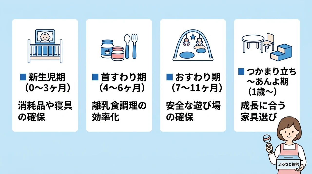 月齢別で失敗しないベビー用品の選び方