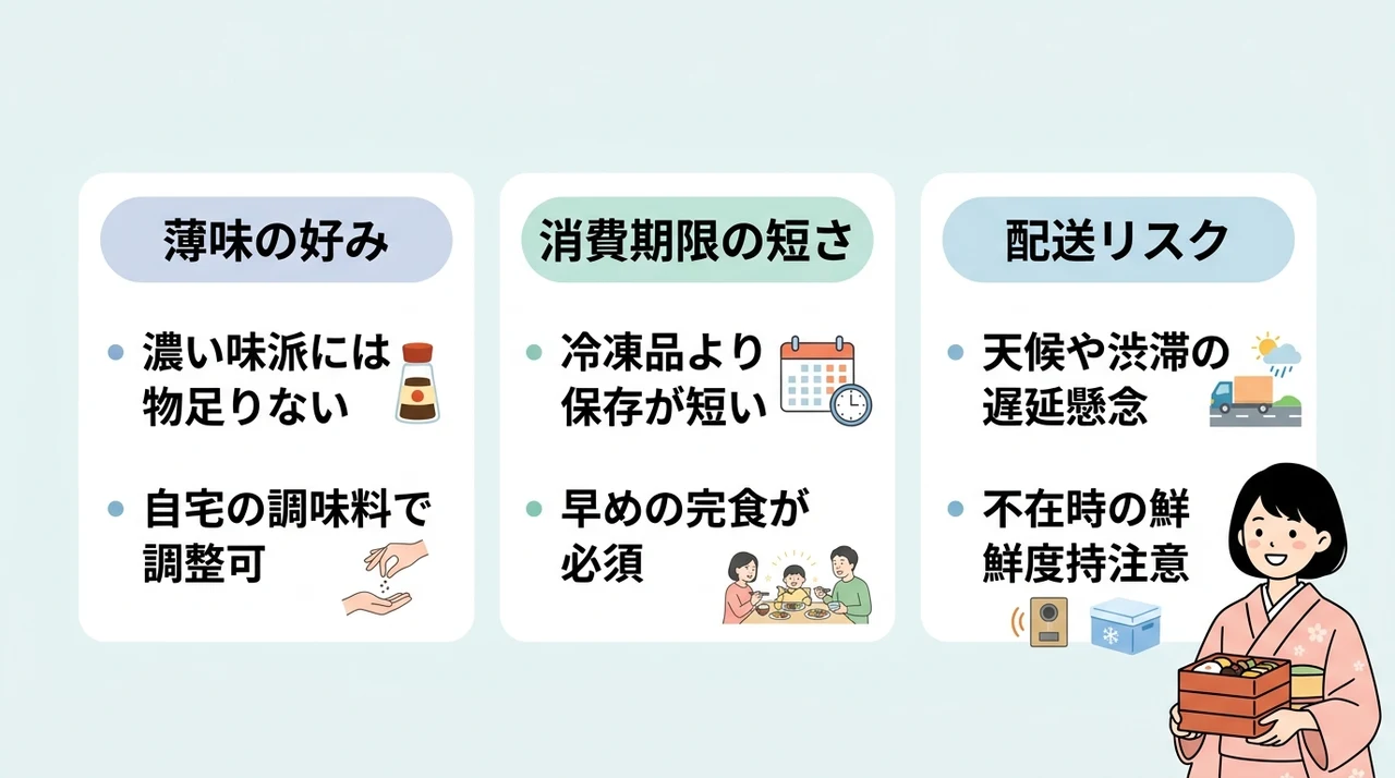 ちこり村おせちのデメリット3選を確認