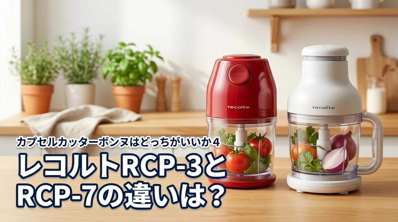 レコルトrcp-3とrcp-7の違いは？カプセルカッターボンヌはどっちがいいか4項目で比較