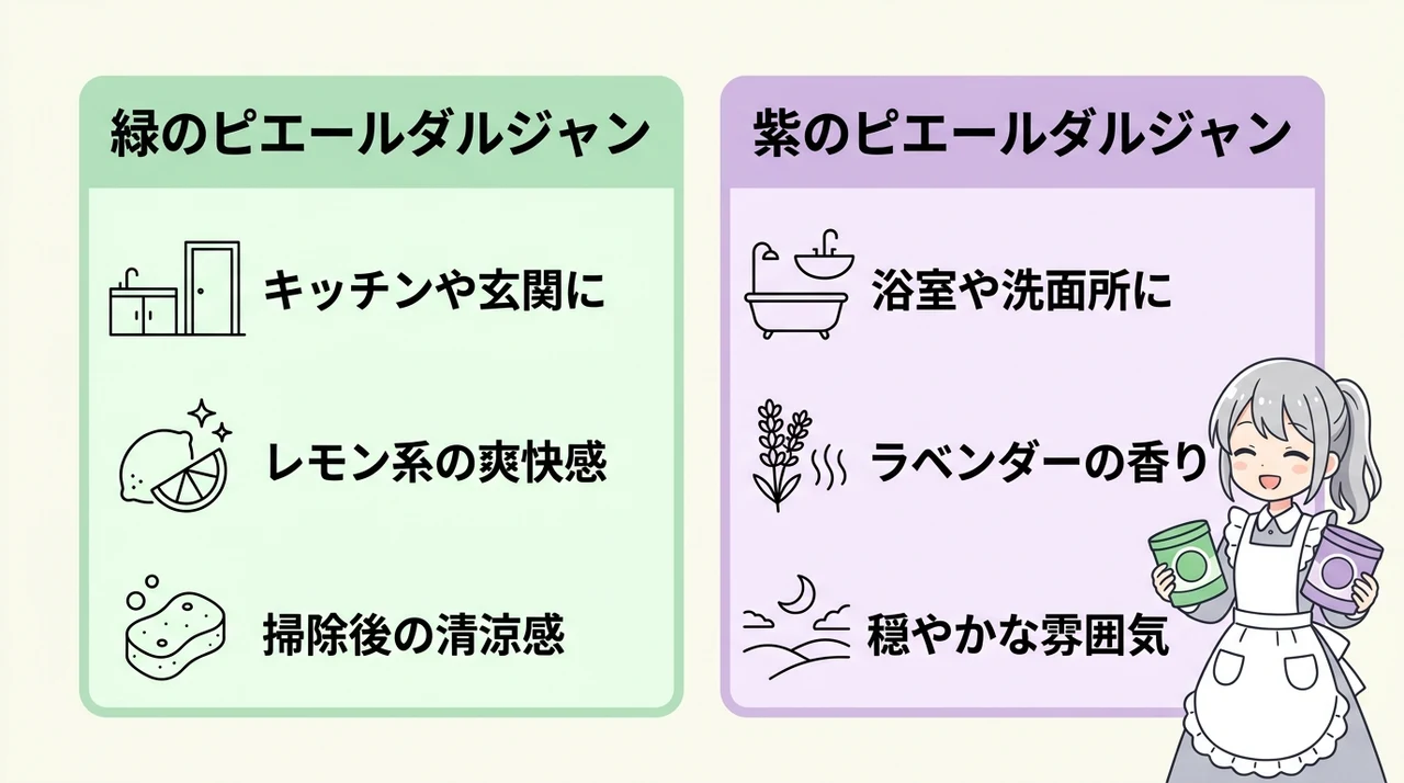 ピエールダルジャンの緑と紫はどっちがおすすめ？選び方を紹介