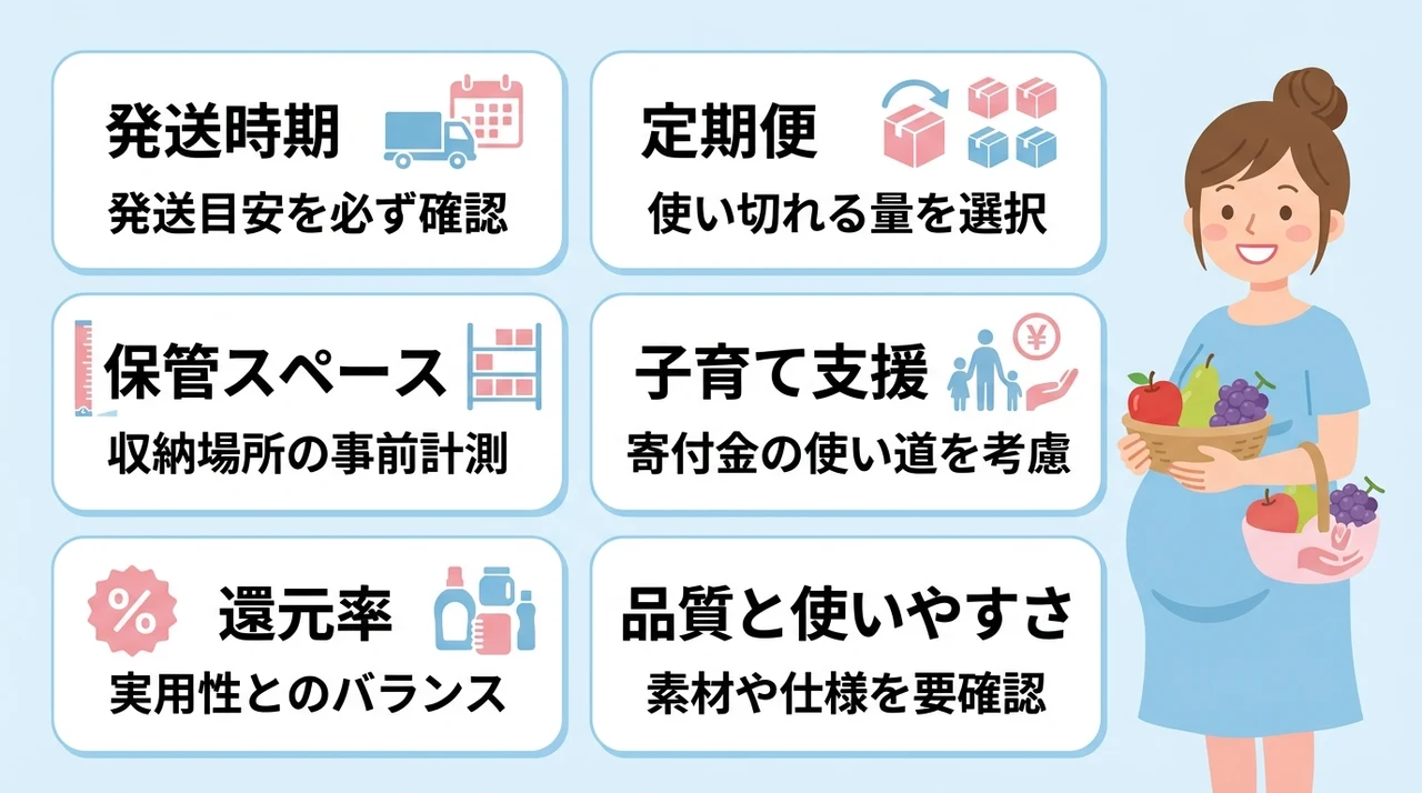 ふるさと納税で妊婦が返礼品を選ぶコツ