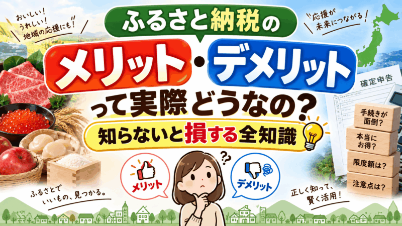 ふるさと納税メリットデメリット
